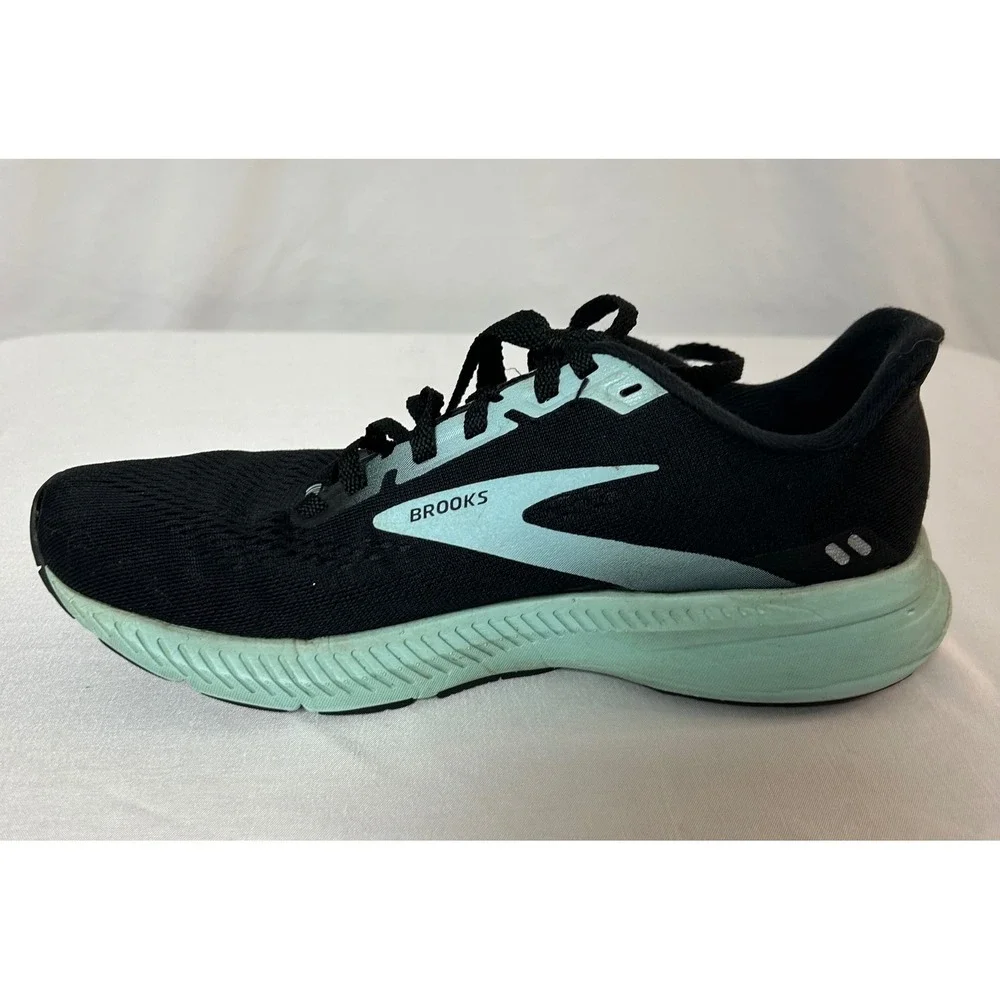 Brooks Launch 8 Womens Running Shoes Black Mint Green Speed Neutral Size  7 - Picture 13 of 16